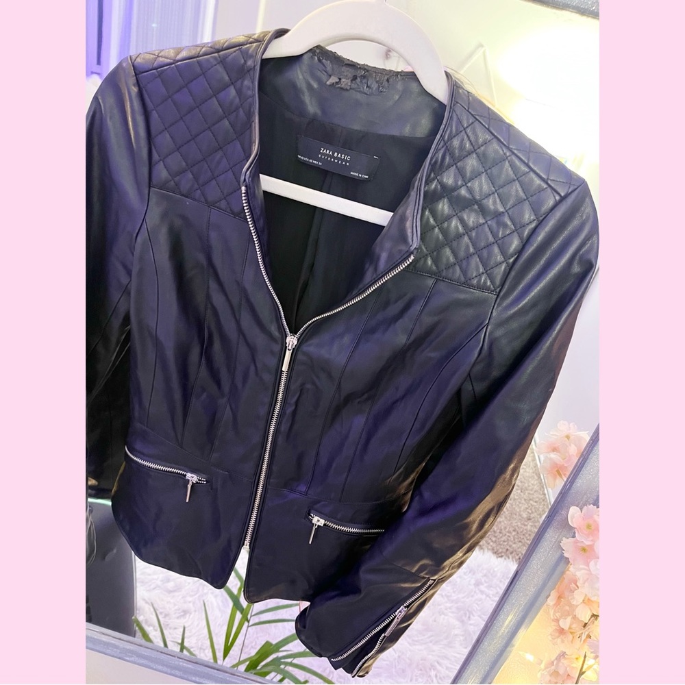 Zara leather jacket
